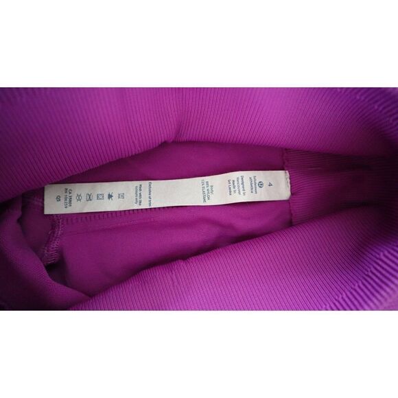 Lululemon Women's Sz 4 Purple Zone In High Waist 7/8 Leggings $118 - Picture 3 of 7
